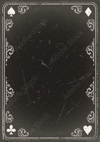 Abstract gambling vintage poster
