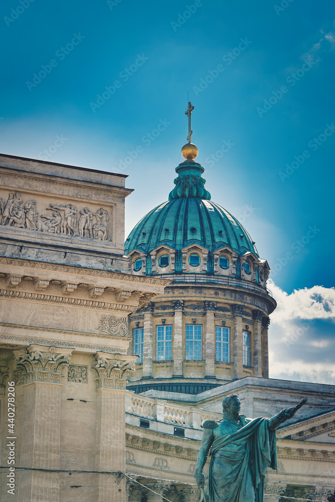 Naklejka premium Kazan Cathedral or Kazanskiy Kafedralniy Sobor in Saint Petersburg