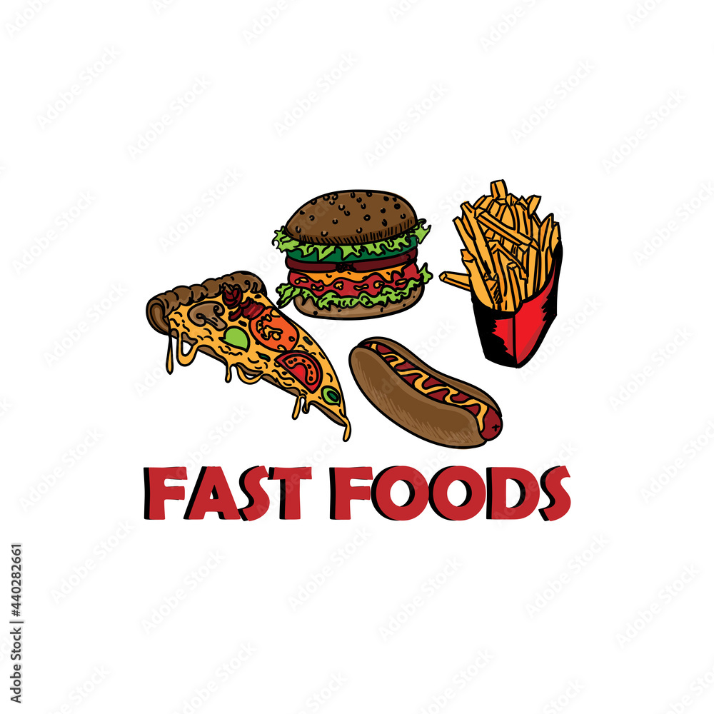fast food design logo vector fast food design logo vector