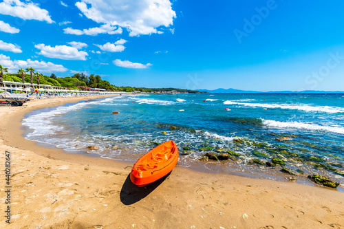 Fototapeta Naklejka Na Ścianę i Meble -  Ozdere Town coastal view in Turkey