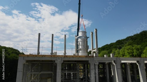 Wallpaper Mural Drone flies on a construction site Torontodigital.ca