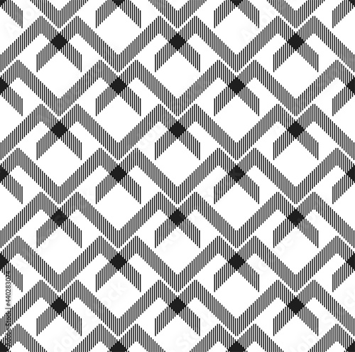 Seamless zigzag chevron line pattern vector on black background for Fabric and textile printing, jersey print, wrapping paper, backdrops and , packaging, web banners