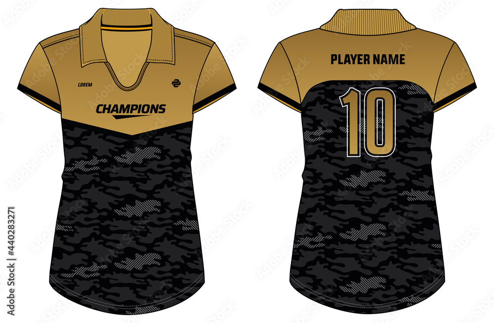 Camouflage sports jersey t shirt design concept Vector Image