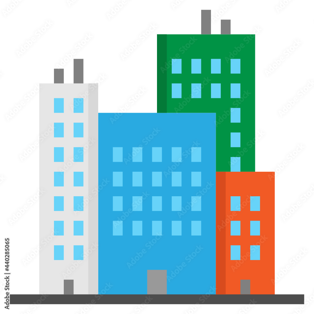 building flat icon building flat icon