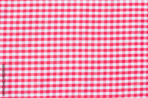 red and white checkered tablecloth texture background