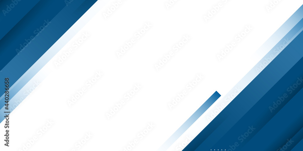 Abstract geometric blue and white color background. Vector