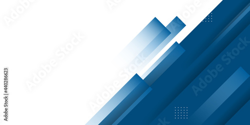 Abstract geometric blue and white color background. Vector, illustration. Blue white abstract business presentation background. with white light stripes