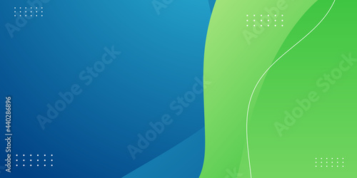 Modern blue and green wave abstract background. creative halftone pattern in blue green background vector. wave wallpaper shiny blue green background icon. Isolated and flat illustration. Vector art