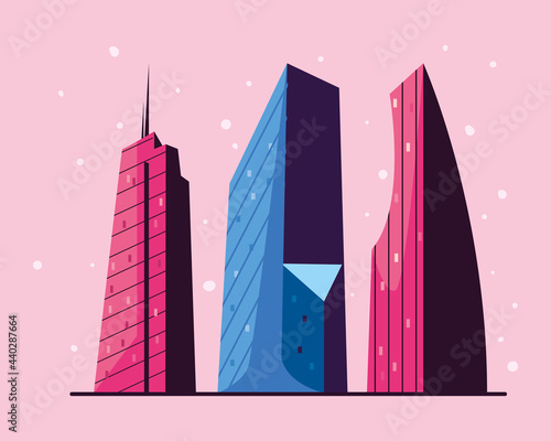 buildings icon group