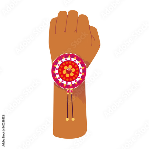 hand with bracelet accessory