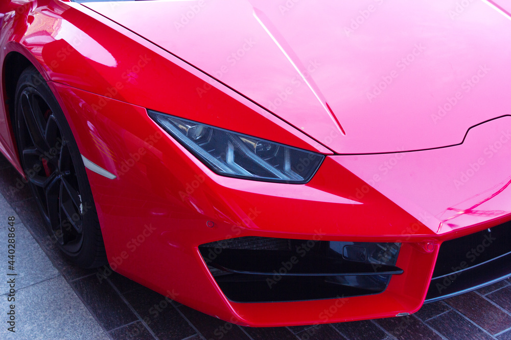 Naklejka premium red sports car