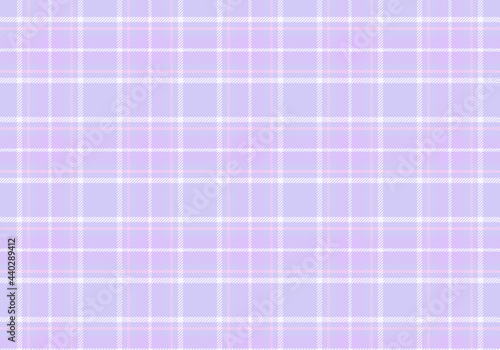 【背景素材】タータンチェック柄022　英国風シームレスパターン（ピンク＆白＆紫＆藤色）