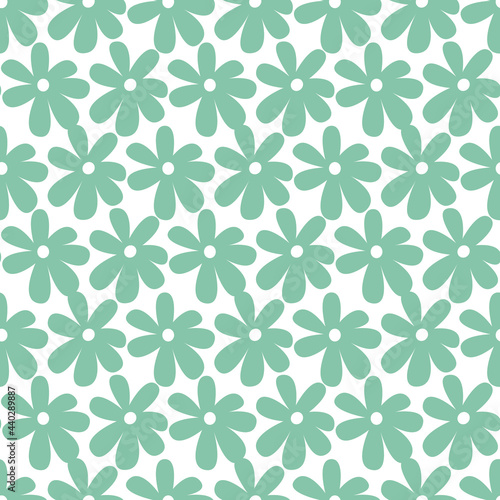 dark grey flowers seamless repeat pattern