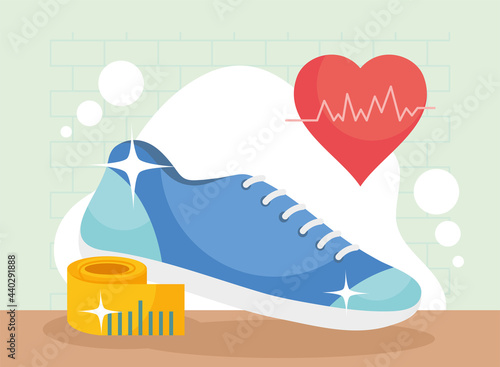 shoe meter and cardio heart