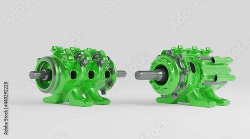Obraz w ramie Future electric motor