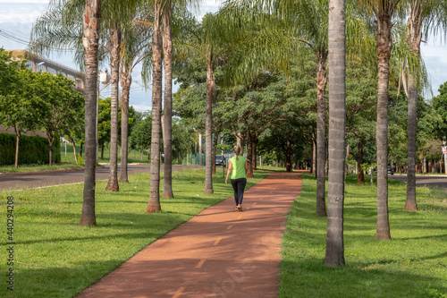 Pista de caminhada na cidade de Ribeirão Preto photo