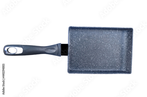 A rectangular pan is placed separately on a white background.