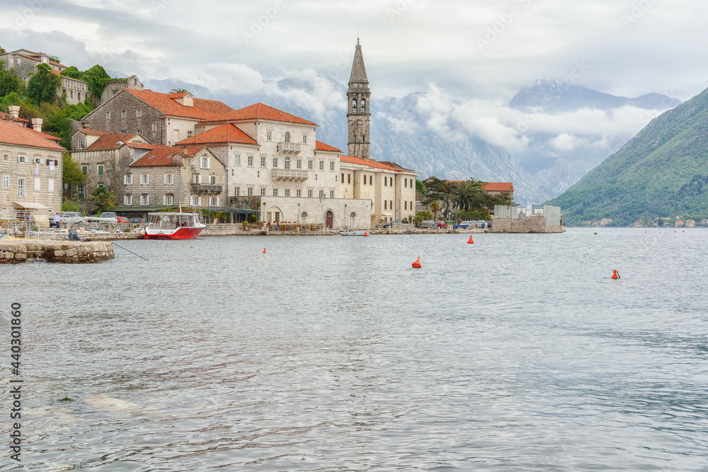 Perast - a picturesque town of sailors and captains, Bay of Kotor, Montenegro