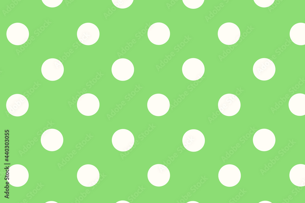 background with dots, green background with white polka dots