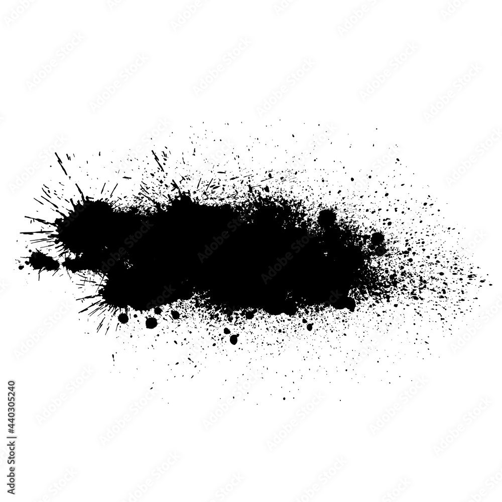 Vector of ink splashes.	