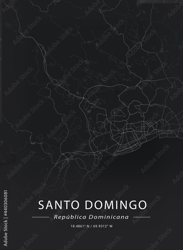 Map of Santo Domingo, Dominican Republic Map of Santo Domingo, Dominican Republic