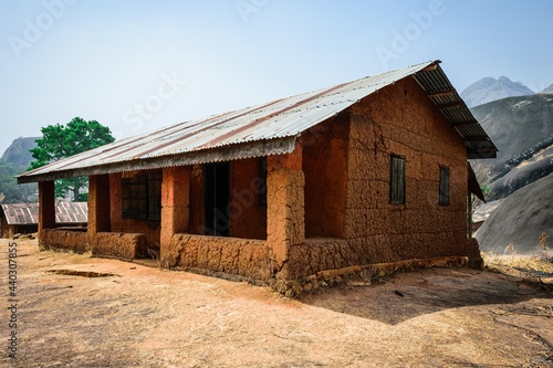 Idanre, Ondo, Nigeria - January 22, 2020: Idanre Hill Peak, Colonial court room