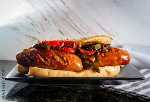 Sausage Onions Peppers Hoagie photo