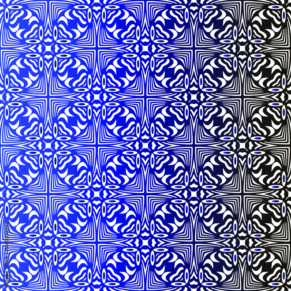 Geometric vector pattern with blue and black gradient. simple ornament for wallpapers and backgrounds. Geometric vector pattern with blue and black gradient. simple ornament for wallpapers and backgrounds.