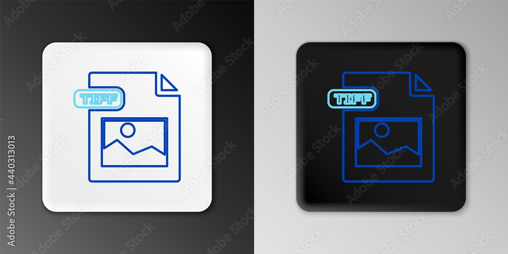 Line TIFF file document. Download tiff button icon isolated on grey background. TIFF file symbol. Colorful outline concept. Vector Line TIFF file document. Download tiff button icon isolated on grey background. TIFF file symbol. Colorful outline concept. Vector