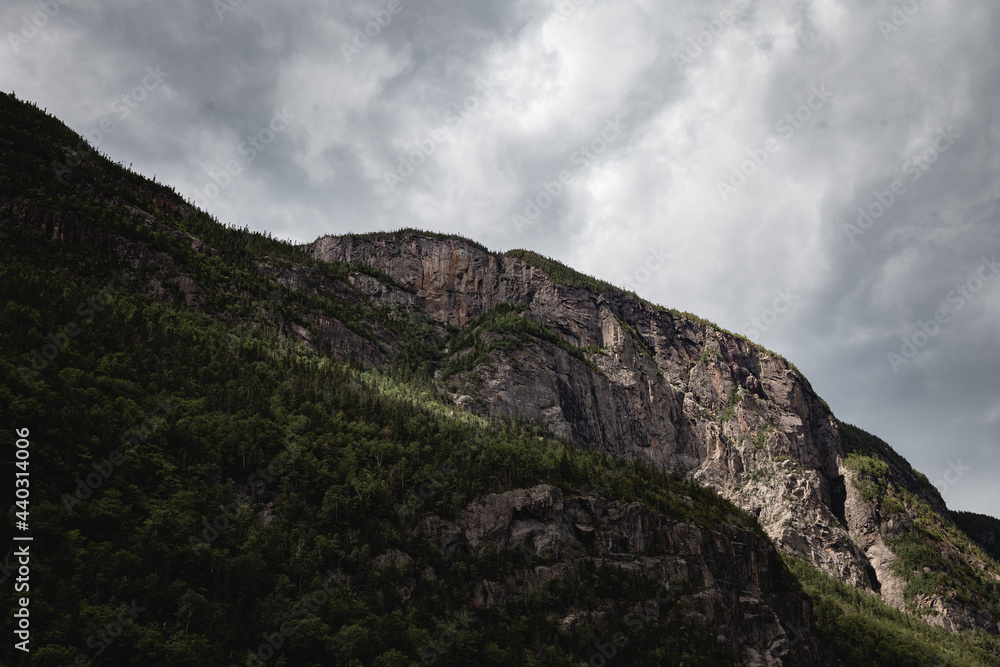 clouds in the mountains