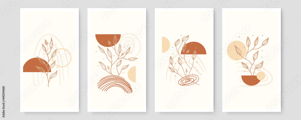 Botanical and art abstract wall arts vector collection. Golden and luxury pattern design with leaves line arts, Hand draw Organic shape design for wall framed prints, canvas prints, poster, home decor Botanical and art abstract wall arts vector collection. Golden and luxury pattern design with leaves line arts, Hand draw Organic shape design for wall framed prints, canvas prints, poster, home decor