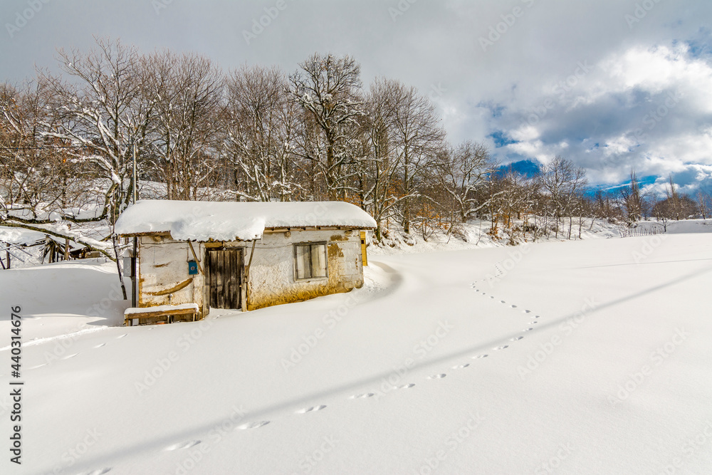 Winter scene in Bozdag Mountain