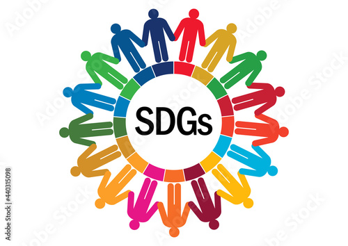 SDGs-持続可能な開発目標の人々シルエットイメージマーク