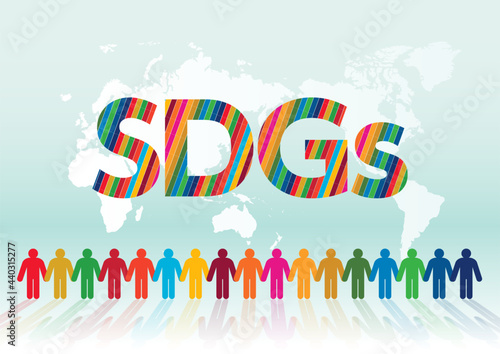 SDGs-持続可能な開発目標のイメージ背景 photo