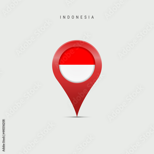 Teardrop map marker with flag of Indonesia. Vector illustration Free Download Teardrop map marker with flag of Indonesia. Vector illustration - GFXLoad