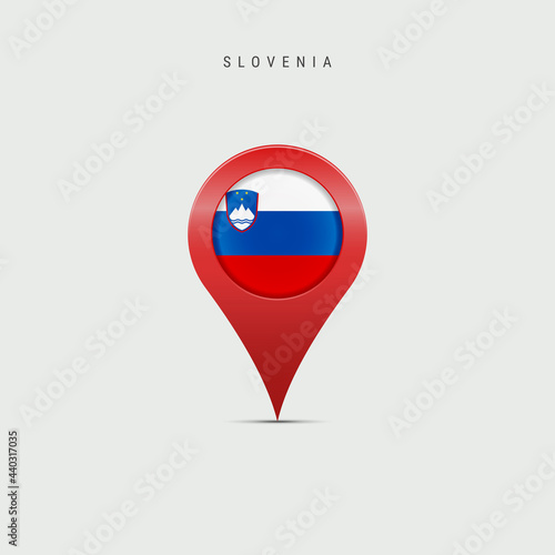 Teardrop map marker with flag of Slovenia. Vector illustration Free Download Teardrop map marker with flag of Slovenia. Vector illustration - GFXLoad