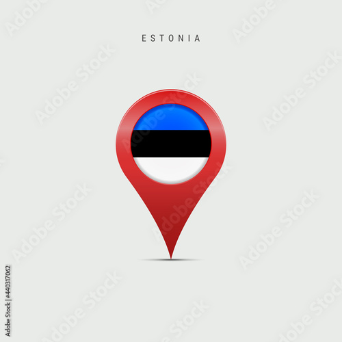 Teardrop map marker with flag of Estonia. Vector illustration Free Download Teardrop map marker with flag of Estonia. Vector illustration - GFXLoad