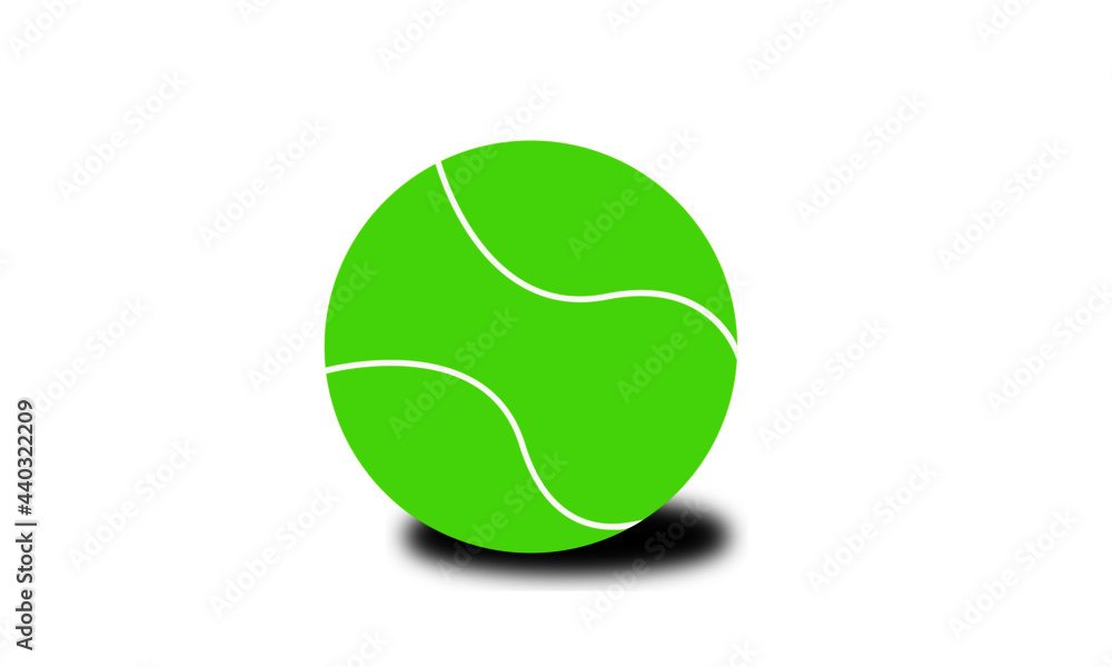 Tennis Ball With Shadow AI
