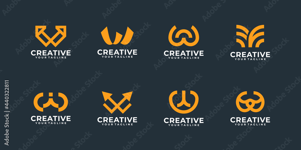 collection of abstract logo symbol, monogram icon collection of abstract logo symbol, monogram icon