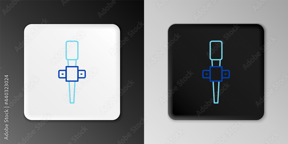 Line Torch flame icon isolated on grey background. Symbol fire hot, flame power, flaming and heat. Colorful outline concept. Vector Line Torch flame icon isolated on grey background. Symbol fire hot, flame power, flaming and heat. Colorful outline concept. Vector