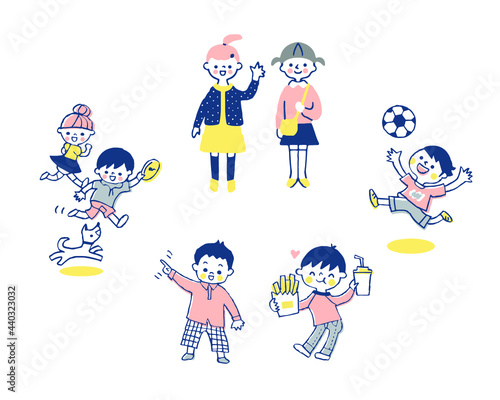元気な子どもたち　セット