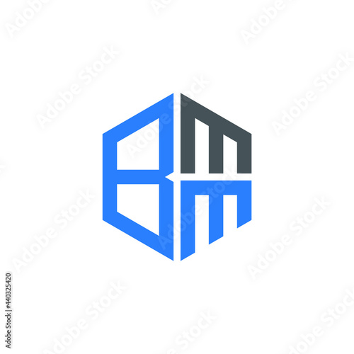 BMM logo BMM icon BMM vector BMM monogram BMM letter BMM minimalist BMM triangle BMM hexagon Unique modern flat abstract logo design 
