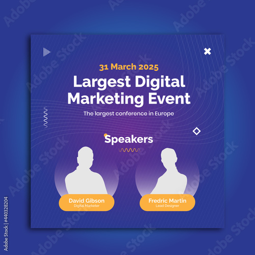 Business Conference Social Media Post Template