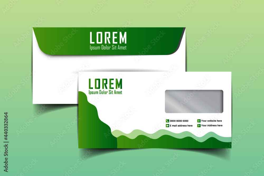 DL Envelope template with front and back. Luxury, Modern, Elegant, Professional Minimalist Business DL Size Envelope design. Vector illustration DL Envelope template with front and back. Luxury, Modern, Elegant, Professional Minimalist Business DL Size Envelope design. Vector illustration