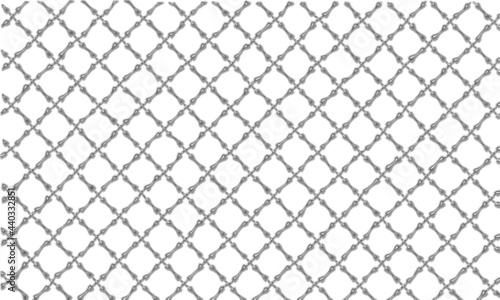 metal fence background.