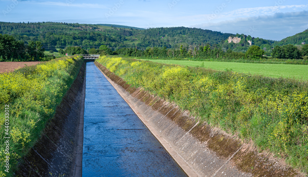 River Avill flood relief channel at Dunster River Avill flood relief channel at Dunster