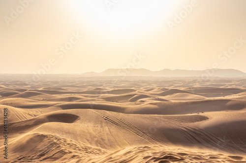 Photography Sonnenuntergang Wüste in der Nähe von Dubai