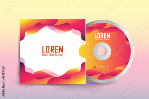 Cd cover design template. Cd cover design template. Luxury, Modern, Elegant, Professional Minimalist Business Cd cover with disk label design. Vector illustration