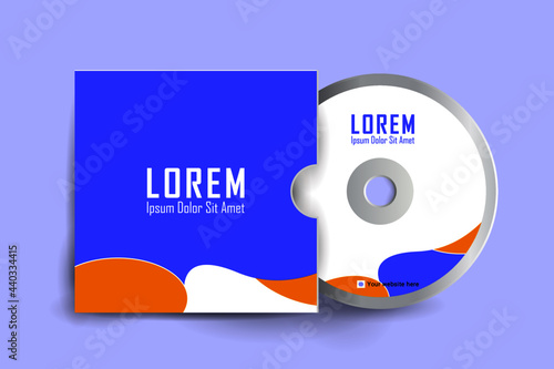 Cd cover design template. Cd cover design template. Luxury, Modern, Elegant, Professional Minimalist Business Cd cover with disk label design. Vector illustration