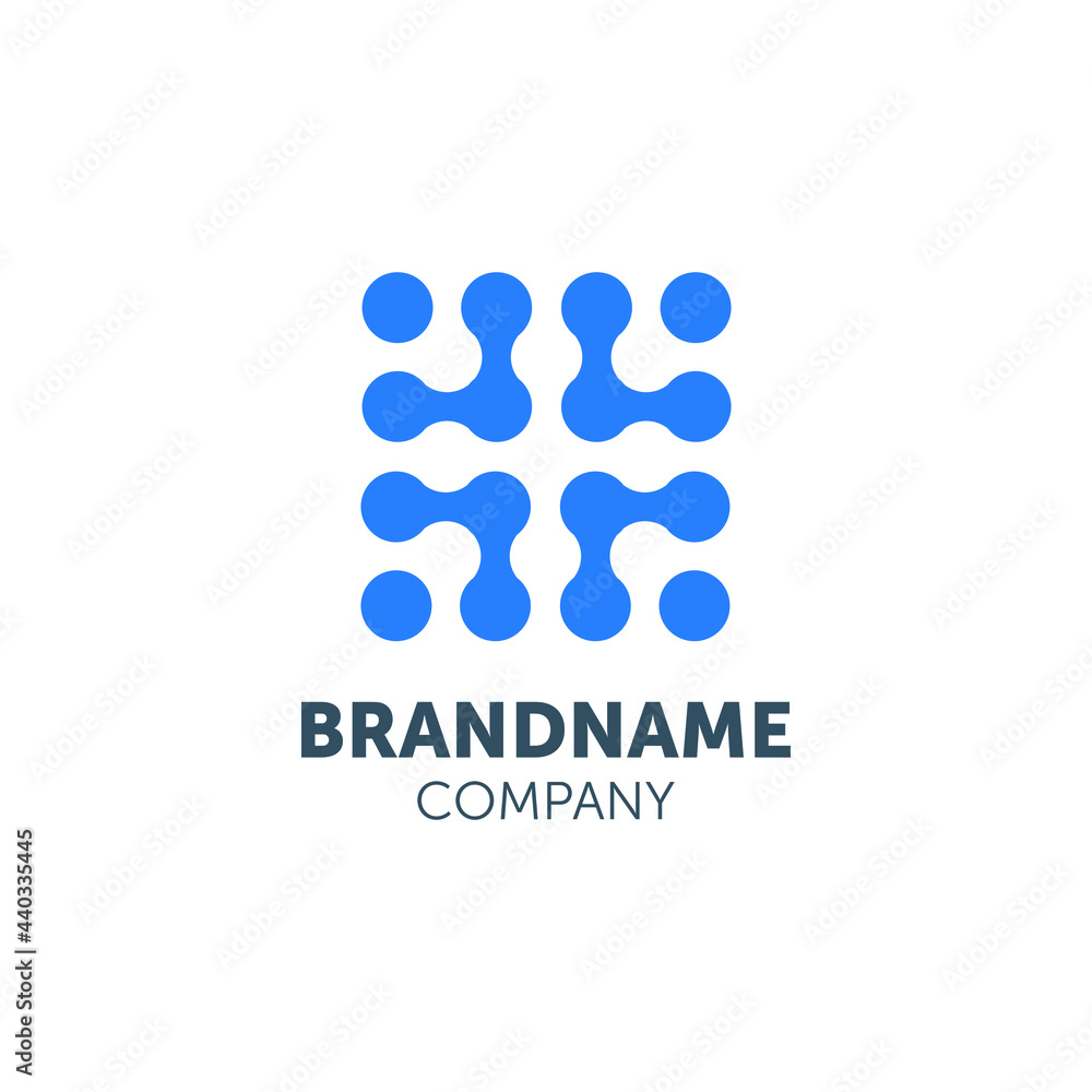chip logo design with geometry chip logo design with geometry